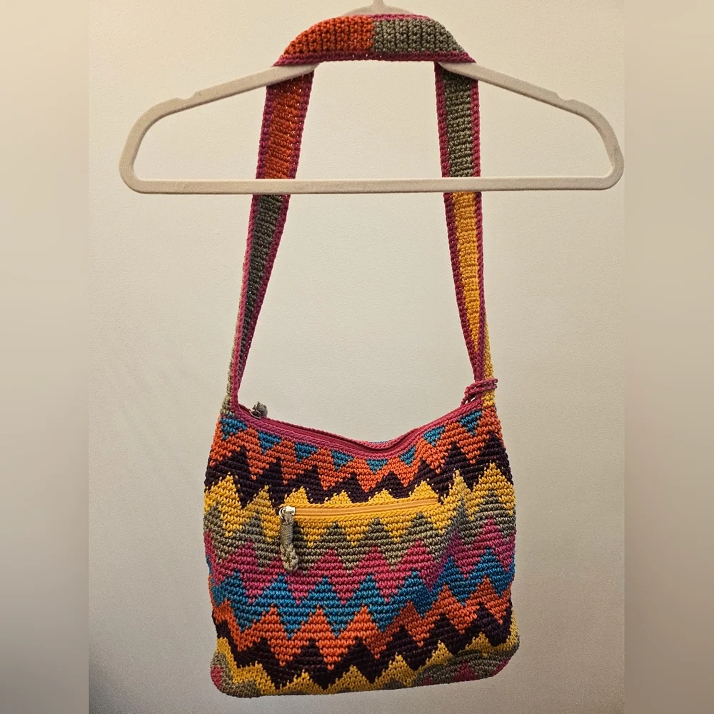 The Sak Rainbow Crochet Shoulder Bag - Picture 1 of 11